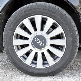 Покраска дисков Audi в темно-серый металлик